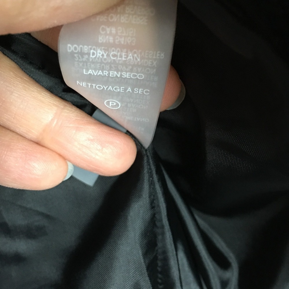 Calvin Klein Open Front Womens Faux Leather Black Jacket Business 8P/8CH/8TP New - Picture 14 of 16